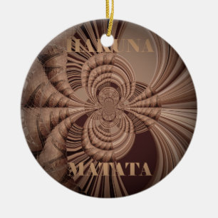 Aardse Hakuna Matata Art Print Keramisch Ornament