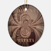 Aardse Hakuna Matata Art Print Keramisch Ornament (Links)