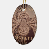 Aardse Hakuna Matata Art Print Keramisch Ornament (Links)
