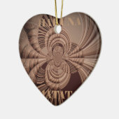 Aardse Hakuna Matata Art Print Keramisch Ornament (Links)