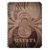 Aardse Hakuna Matata Art Print Notitieboek (Voorkant)