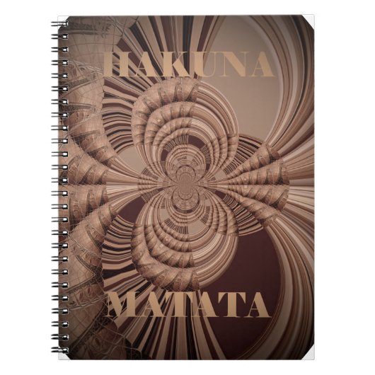 Aardse Hakuna Matata Art Print Notitieboek (Voorkant)