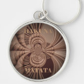 Aardse Hakuna Matata Art Print Sleutelhanger (Voorkant)