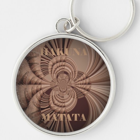 Aardse Hakuna Matata Art Print Sleutelhanger (Voorkant)