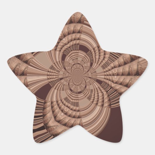 Aardse Hakuna Matata Art Print Ster Sticker (Voorkant)