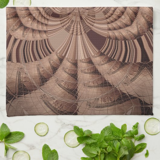 Aardse Hakuna Matata Art Print Theedoek (Gevouwen)