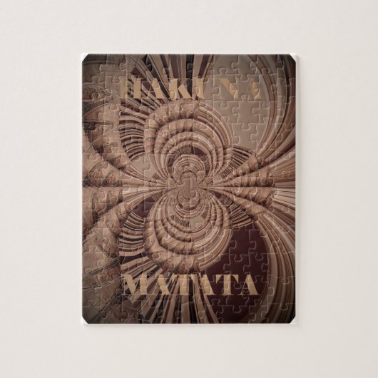 Aardse Hakuna Matata Kunstprint Legpuzzel (Verticaal)