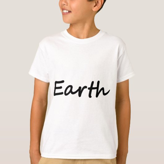 Aardse handtekening t-shirt (Voorkant)