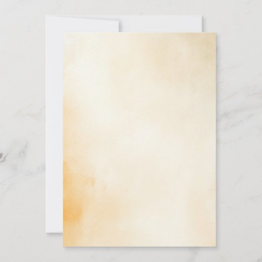 Aardse Herfst bloeit Elegant Doopsel Kaart (Achterkant)