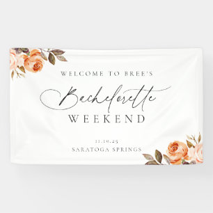 Aardse Herfst Bloemrijke Bachelorette Welkom Spandoek