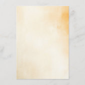 Aardse Herfst tinten Elegant bruiloft menu (Achterkant)