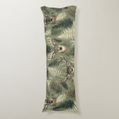 Aardse herten gewei en varens lichaamskussen (Voorkant Verticaal)