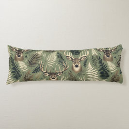 Aardse herten gewei en varens lichaamskussen