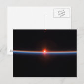 Aardse horizon briefkaart (Voorkant / Achterkant)