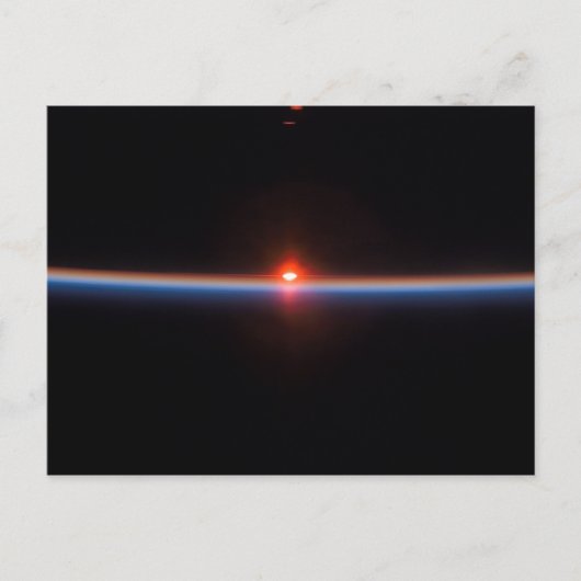 Aardse horizon briefkaart (Voorkant)