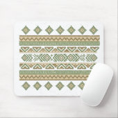 Aardse Ikat Tapijt Muismat (Met muis)