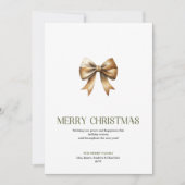 Aardse Kerstboog Kaart Script Typografie (Voorkant)