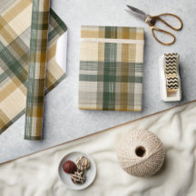 Aardse Khaki Groen Safari Zand Plaid Patroon