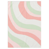 Aardse kleur Wavy Stripe Minimalistische Lente Zom Tafelkleed (Voorkant)