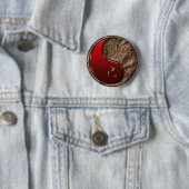Aardse Konijn Ronde Button 5,7 Cm (In situ)