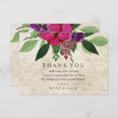 Aardse, kruiperige bruiloft bedankt kaarten (Voorkant / Achterkant)