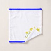 Aardse lente op een badkamer handdoek set (D) (Wasdoekje)