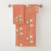 Aardse lente op een badkamerhanddoekset (S) Bad Handdoek (Insitu)