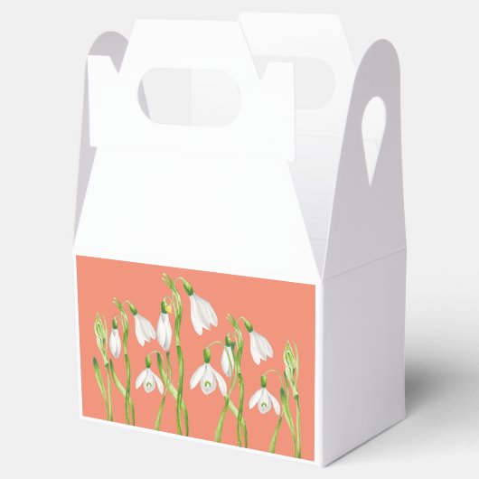 Aardse lente op een gevelgunst doos (S) Bedankdoosjes (Geopend)