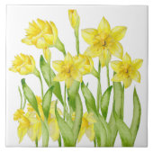 Aardse lente op een keramische Tegel (D) Tegeltje (Voorkant)