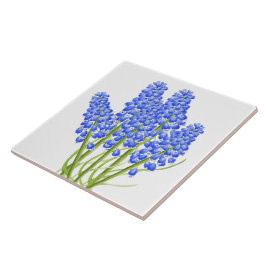 Aardse lente op een keramische Tegel (M) Tegeltje