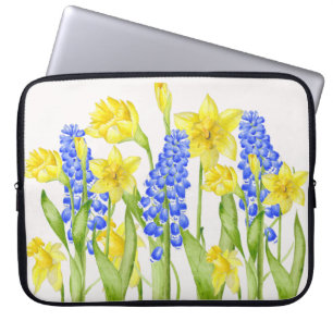 Aardse lente op een laptophoes (M, D) Laptop Sleeve