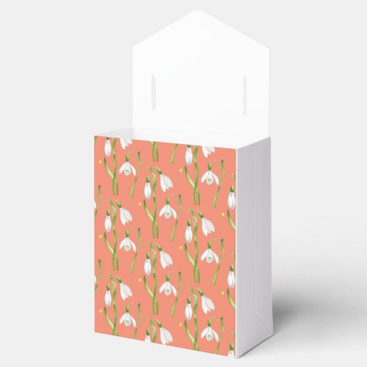 Aardse Lente op een Lint Favor Box (S) Bedankdoosjes (Geopend)