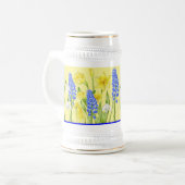 Aardse lente op een stein (M, D, S) Bierpul (Voorkant links)