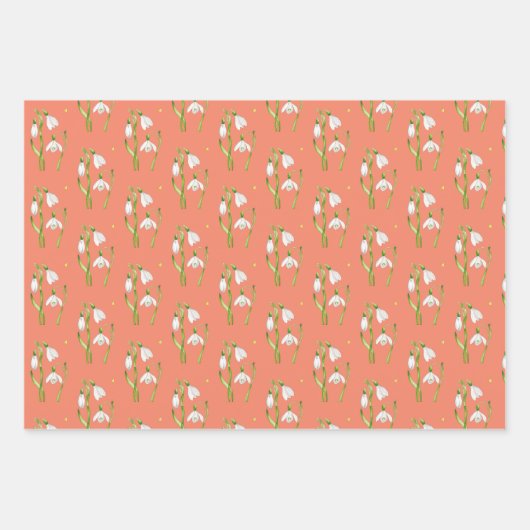 Aardse lente op inpakpapierbladen (M, D, S) Inpakpapier Vel (Voorkant 3)