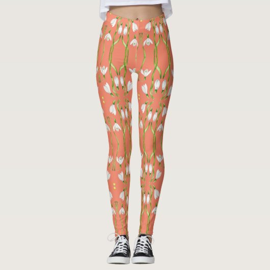Aardse lente op Leggings (S) (Voorkant)
