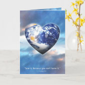 Aardse liefde kaart (Gele Bloem)