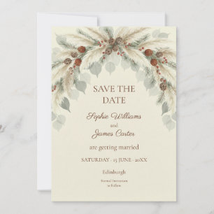 Aardse Lotus Peul Gedroogde Botanische Save The Date