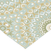 Aardse Mandala in groen, goud en zacht blauw Medium Tafelloper (Hoek)