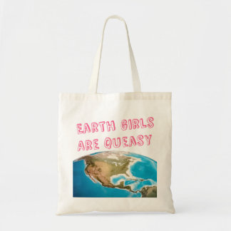 Aardse meisjes zijn queasy funny feministische Can Tote Bag