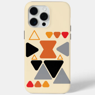Aardse mid century boho crème telefoonhoes iPhone 15 pro max hoesje