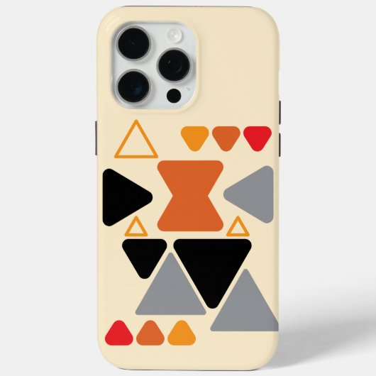Aardse mid century boho crème telefoonhoes Case-Mate iPhone case (Achterkant)