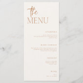 Aardse minimale menu (Voorkant)