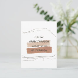 Aardse Minimalistische Inspirerende Citatontwerp – Briefkaart