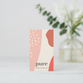 Aardse moderne Abstracte verfkunstvormen Visitekaartje (Staand voorkant)