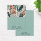 Aardse Moderne Boho Abrikoos Crème Oorbellen Displ Visitekaartje (Bureau)