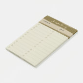 Aardse moderne takenlijst post-it® notes (Schuin)