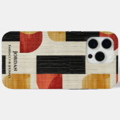 Aardse modernistische geometrische ontwerp, tijdlo Case-Mate iPhone case (Achterkant (horizontaal))