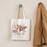 Aardse Monogram Bruids Partij Canvas tas<br><div class="desc">Dit prachtige ontwerp kan worden aangepast aan uw favoriete kleurencombinaties. Het is een geweldig cadeau! Vind stijlvolle kantoorbenodigdheden en geschenken in onze winkel: www.berryberrysweet.com.</div>