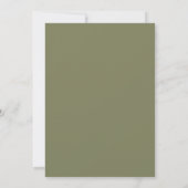 Aardse Neutrale Baby Shower Kaart (Achterkant)
