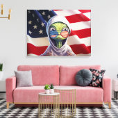 Aardse Nieuwste Burger Canvas Afdruk (Insitu (Woonkamer))